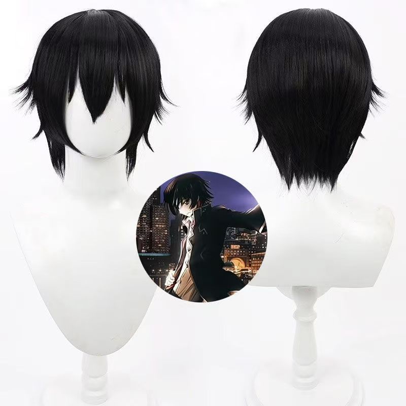 Wig Fiber Net - Peruca de cosplay anime Lelouch Lamperouge,