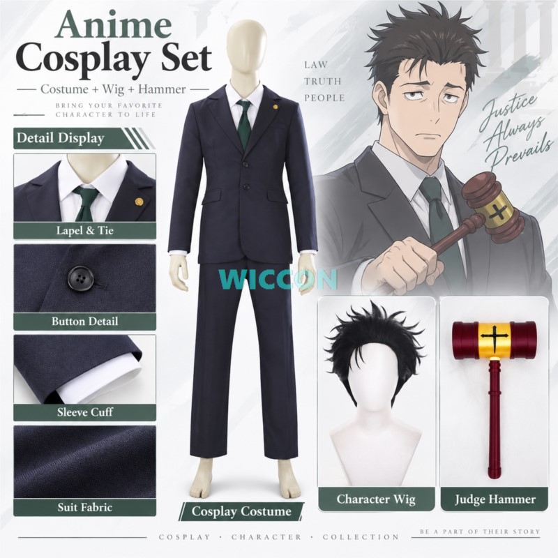 Cosplay Prop Business - Fato de cosplay de Hiromi Higuruma,