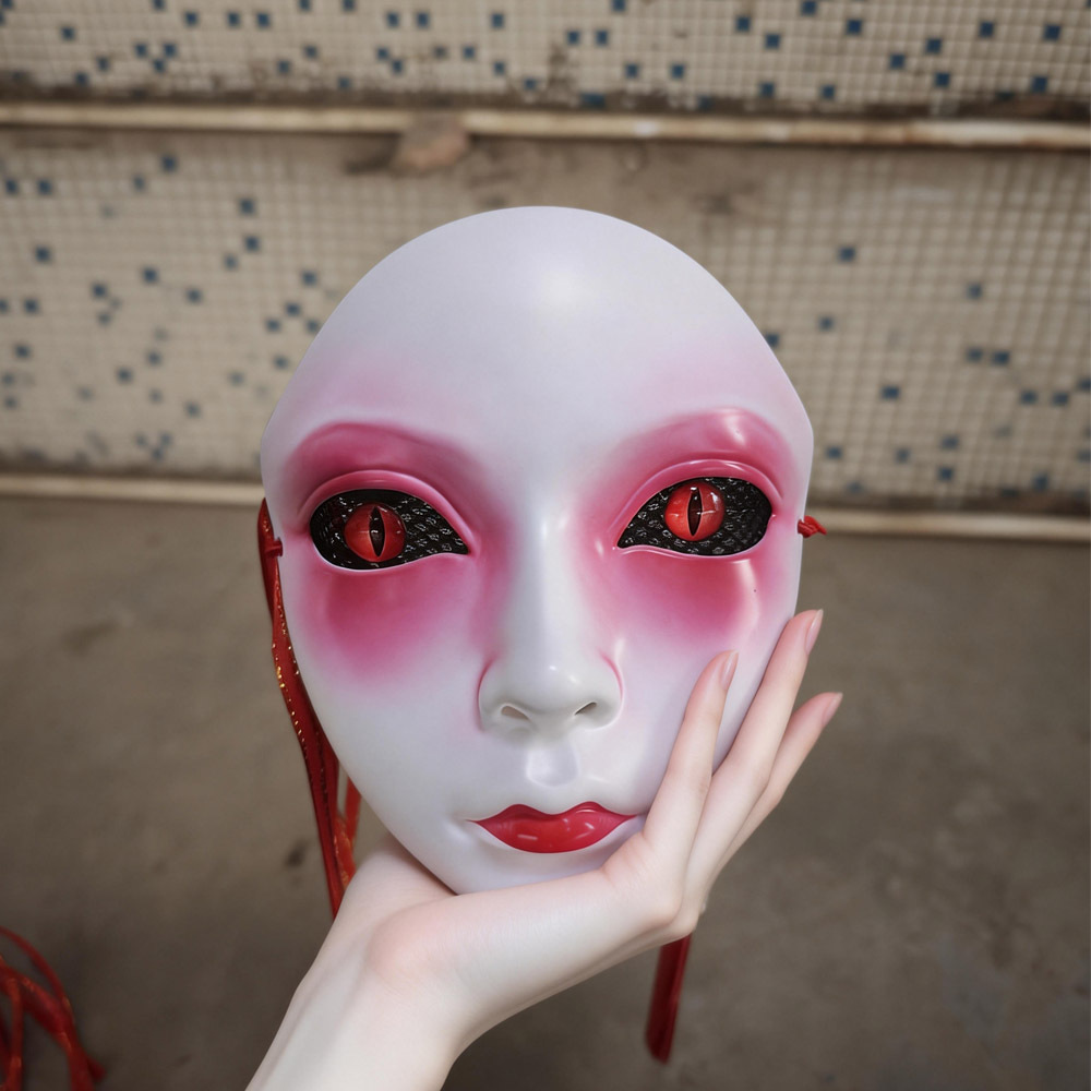 Cosplay Prop Works - Máscara de Rosto Inteiro Artesanal para