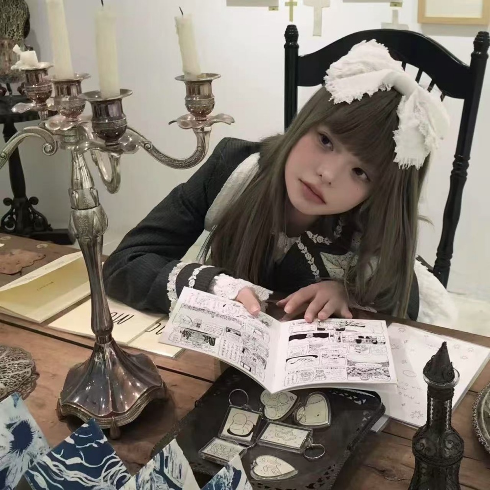 Tiara de Renda Y2K Lolita com  - Cosplay Prop Bow avaliação e preço