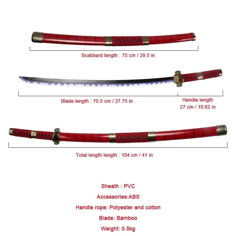 40incn roronoa zoro katana nin - Cosplay Prop Axe avaliação e preço